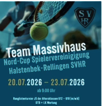 Jugendranglistenturnier 2026- Team Massivhaus Nord-Cup...... mehr dazu ...